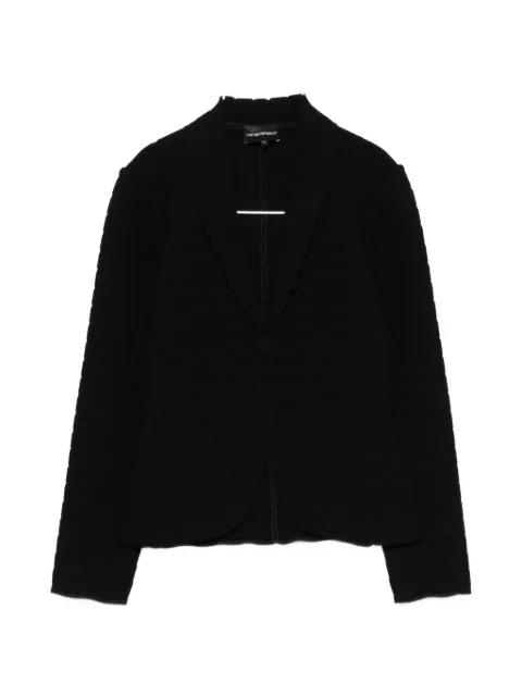 button-up textured jacket by EMPORIO ARMANI