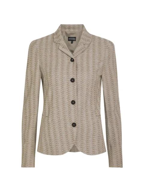 buttoned patterned blazer by EMPORIO ARMANI