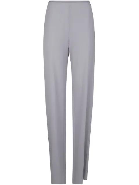 cady-texture palazzo trousers by EMPORIO ARMANI