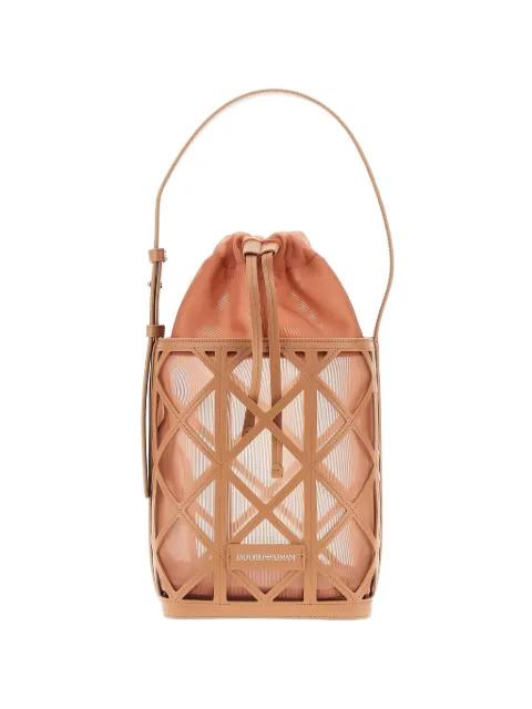 cage-style bucket bag by EMPORIO ARMANI