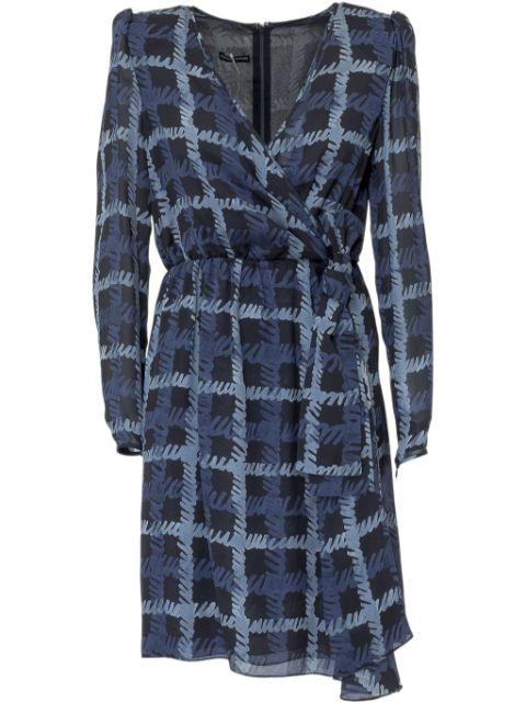 check-pattern dress by EMPORIO ARMANI