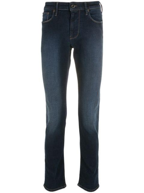 classic mid-rise jeans by EMPORIO ARMANI