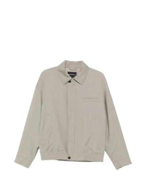 collar virgin wool jacket by EMPORIO ARMANI