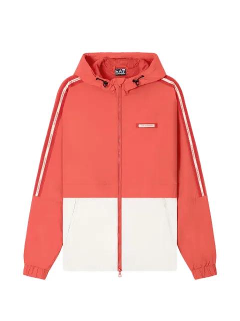 colour-block logo-tape jacket by EMPORIO ARMANI