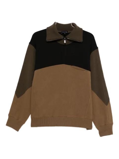 colour-block zip-up sweatshirt by EMPORIO ARMANI