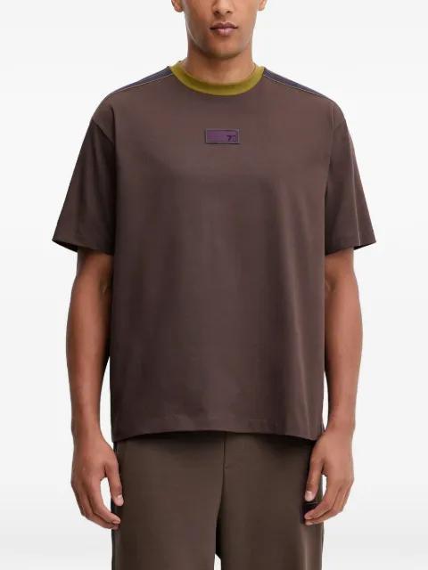 contrast-trim T-shirt by EMPORIO ARMANI