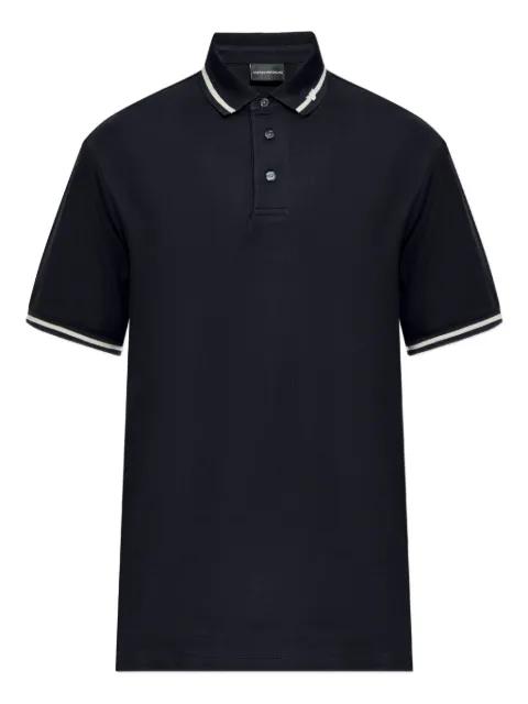 contrast-trim polo shirt by EMPORIO ARMANI