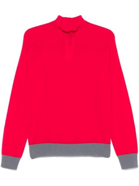 contrast-trim sweater by EMPORIO ARMANI