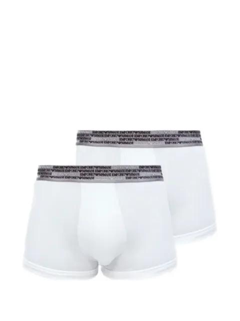 contrasting elastic boxers (set of two) by EMPORIO ARMANI