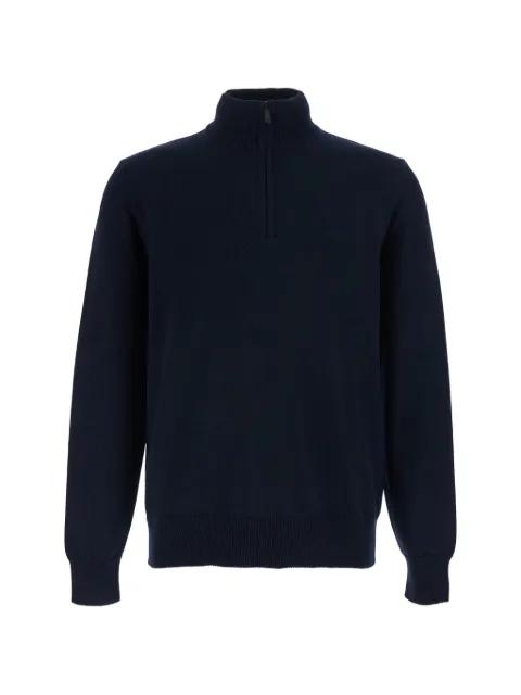 cotton zip-up sweater by EMPORIO ARMANI