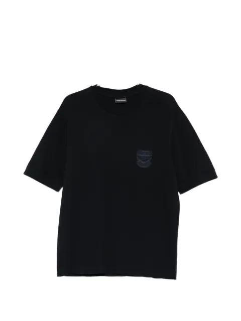 crew-neck logo-appliqué T-shirt by EMPORIO ARMANI