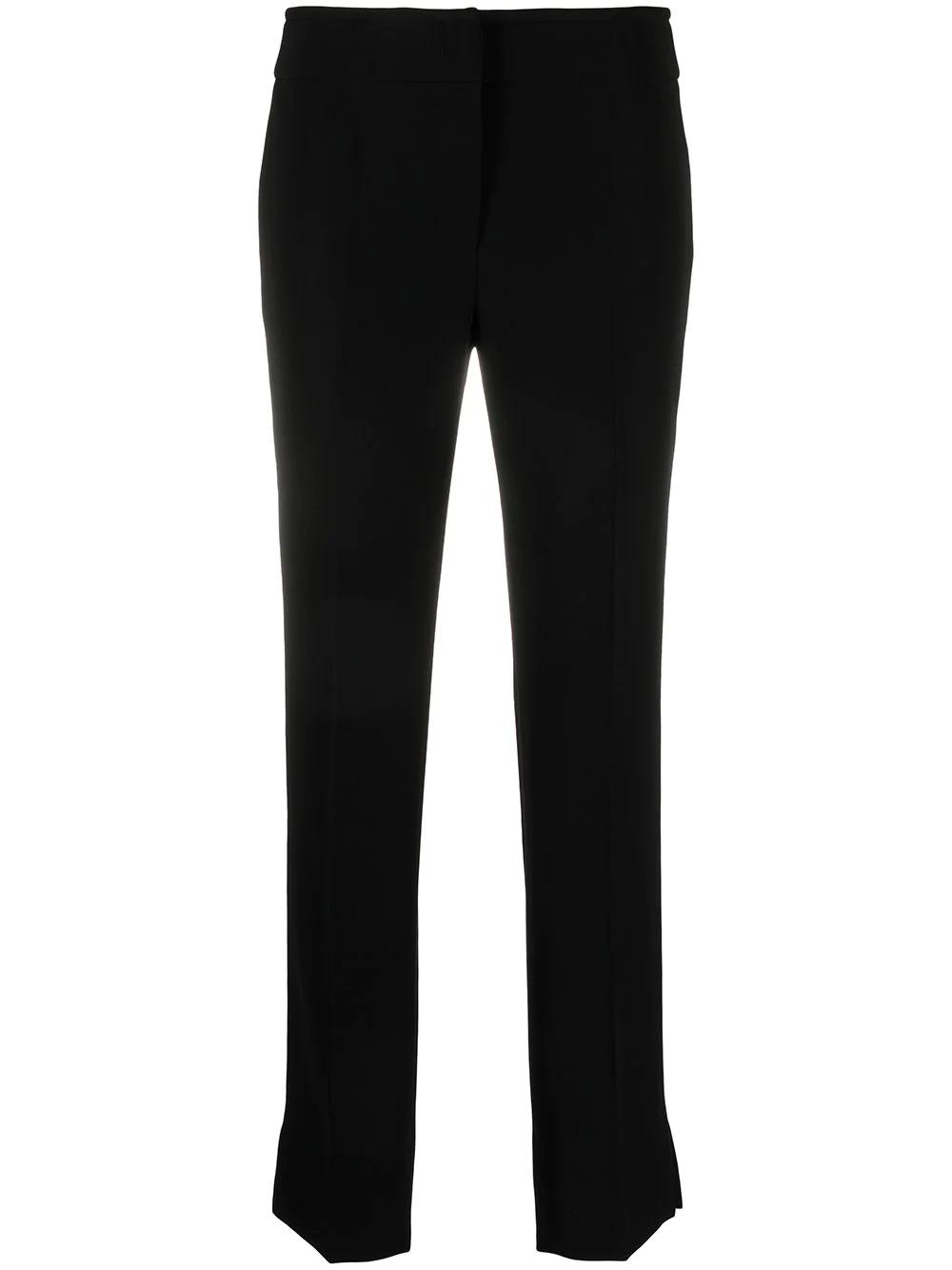 cropped slim-fit trousers by EMPORIO ARMANI