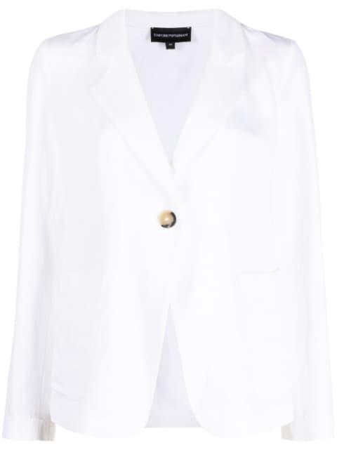 cut-out detail blazer by EMPORIO ARMANI