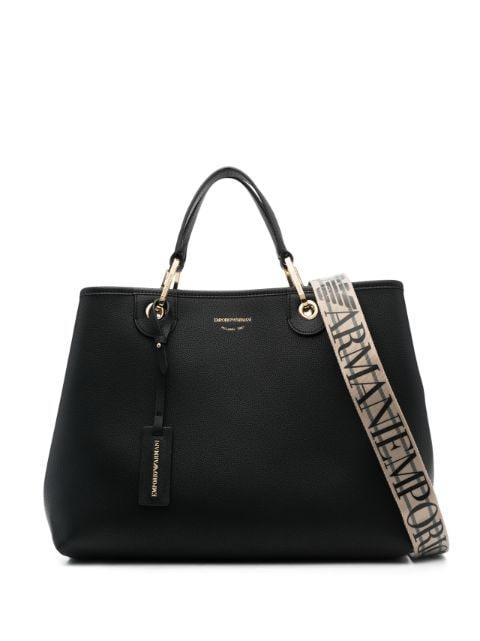 debossed-logo tote bag by EMPORIO ARMANI