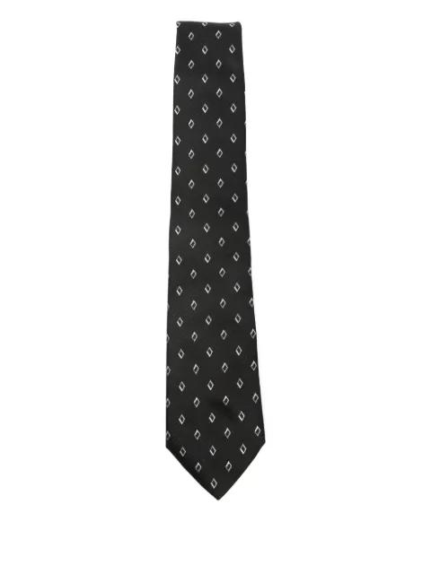 diamond-pattern silk tie by EMPORIO ARMANI