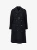 double-breasted belted coat by EMPORIO ARMANI