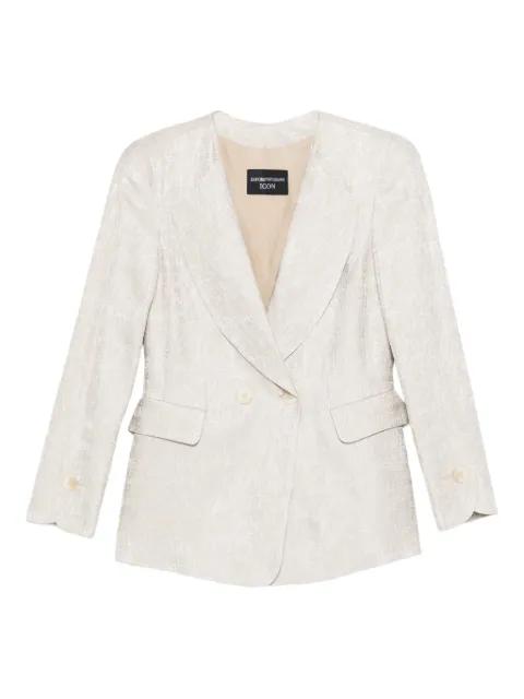 double-breasted blazer by EMPORIO ARMANI