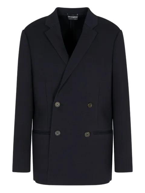 double-breasted blazer by EMPORIO ARMANI