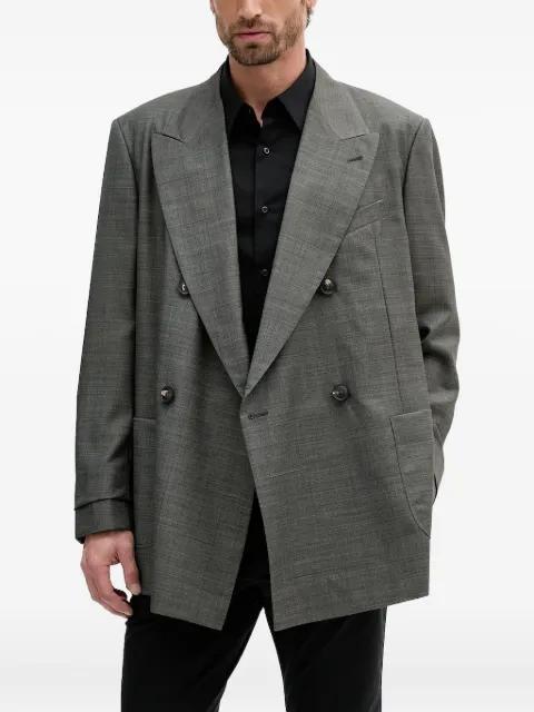 double-breasted blazer by EMPORIO ARMANI