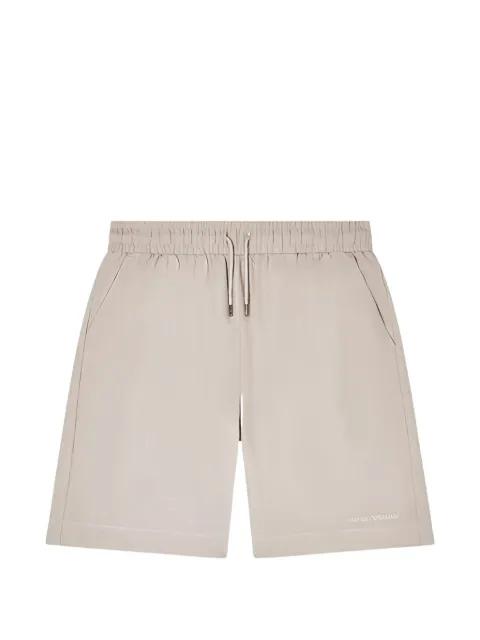 drawstring linen shorts by EMPORIO ARMANI