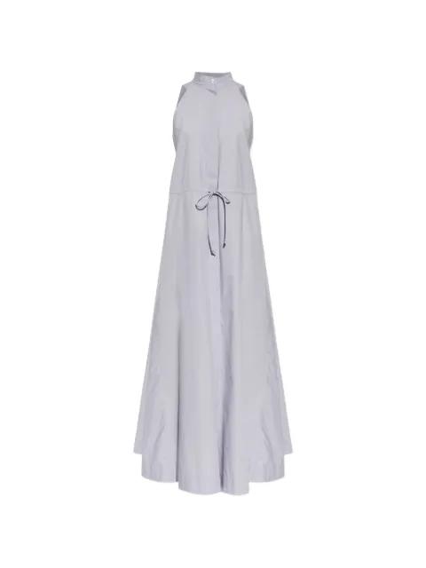 drawstring-waist halterneck dress by EMPORIO ARMANI