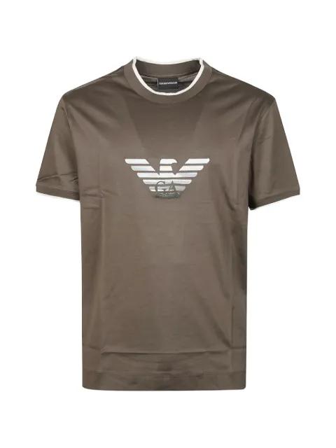 eagle applique T-shirt by EMPORIO ARMANI