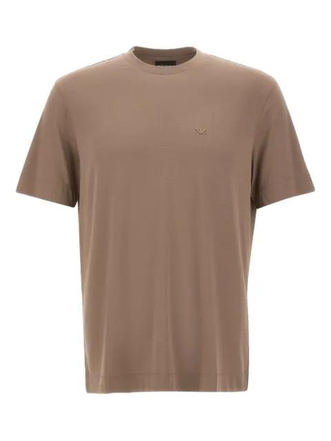 eagle-embroidered T-shirt by EMPORIO ARMANI