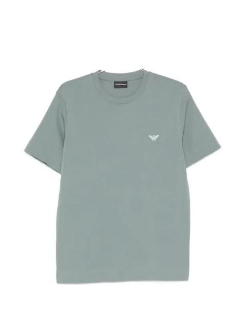 eagle-embroidery crew-neck T-shirt by EMPORIO ARMANI