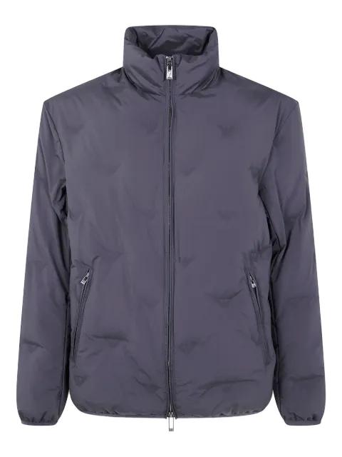 eagle-logo quilted jacket by EMPORIO ARMANI