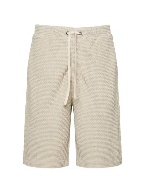 embossed drawstring bermuda shorts by EMPORIO ARMANI