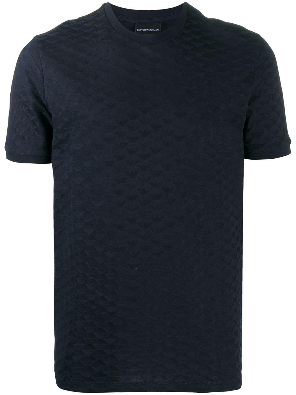 embossed logo cotton T-shirt by EMPORIO ARMANI