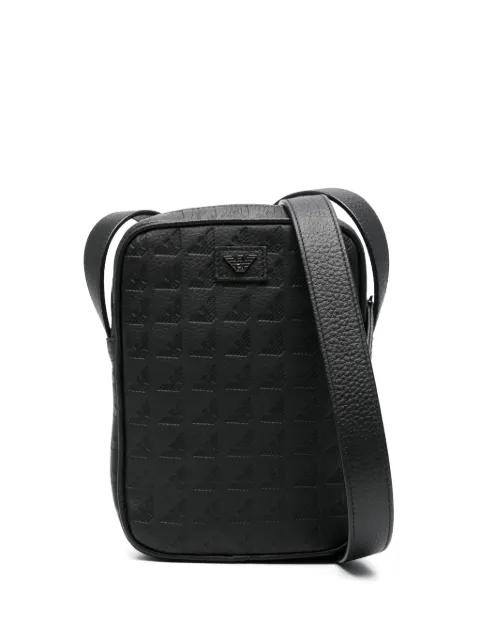 embossed-logo messenger bag by EMPORIO ARMANI