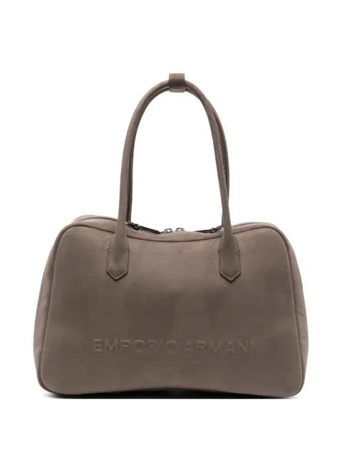embossed-logo tote bag by EMPORIO ARMANI