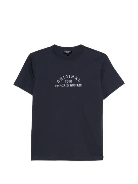embroidered-logo T-shirt by EMPORIO ARMANI