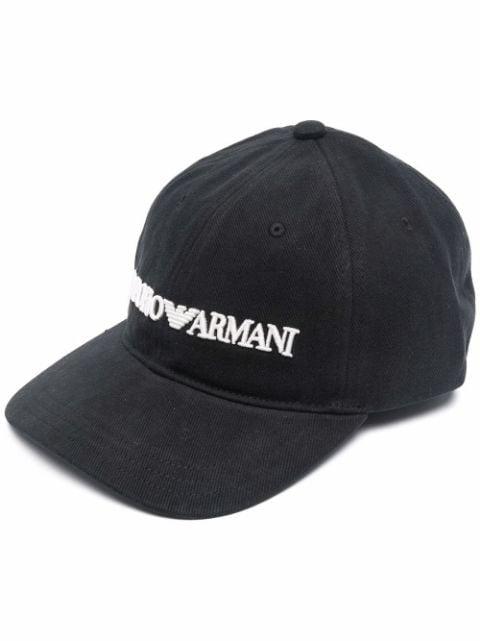 embroidered-logo baseball cap by EMPORIO ARMANI