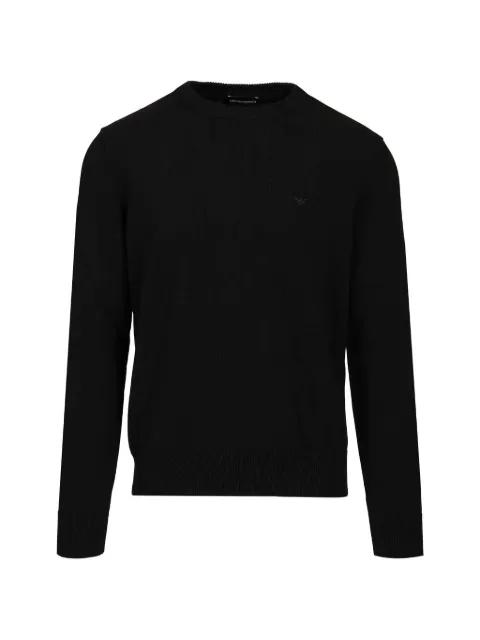 embroidered-logo sweater by EMPORIO ARMANI