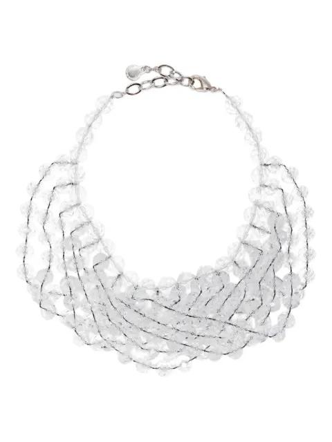 faceted-spheres multistrand necklace by EMPORIO ARMANI