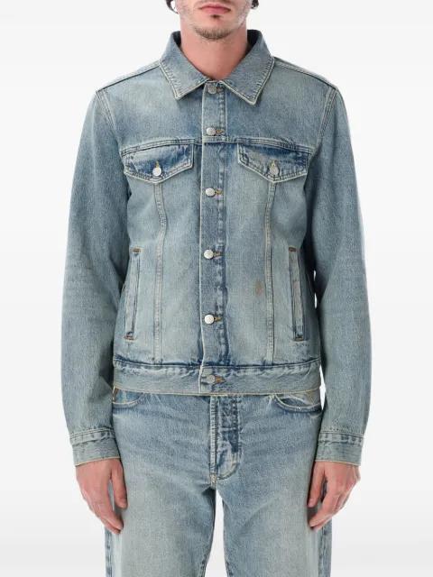 faded-effect denim jacket by EMPORIO ARMANI