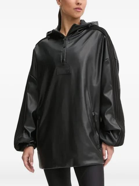 faux-leather hoodie by EMPORIO ARMANI