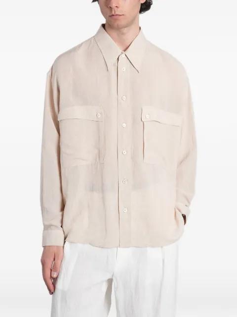 flap-pocket shirt by EMPORIO ARMANI