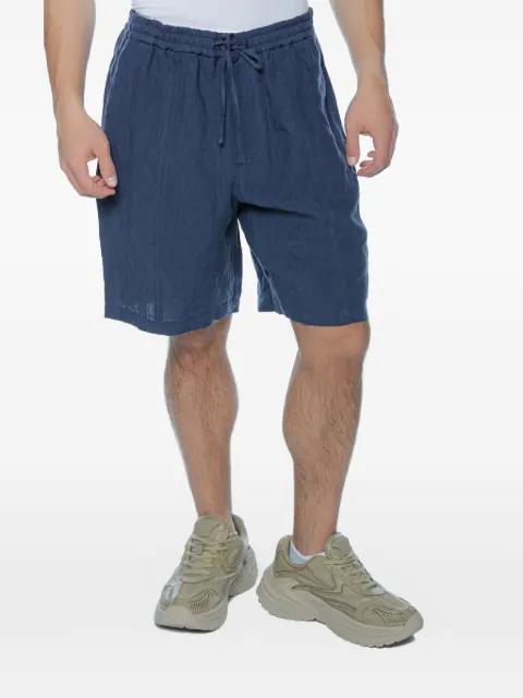 flax drawstring shorts by EMPORIO ARMANI