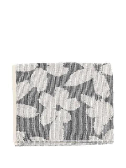 floral-jacquard beach towel by EMPORIO ARMANI