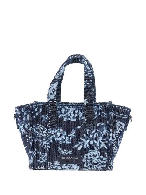 floral-pattern tote bag by EMPORIO ARMANI