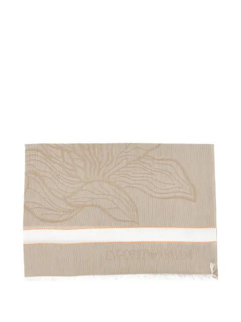 floral-print scarf by EMPORIO ARMANI