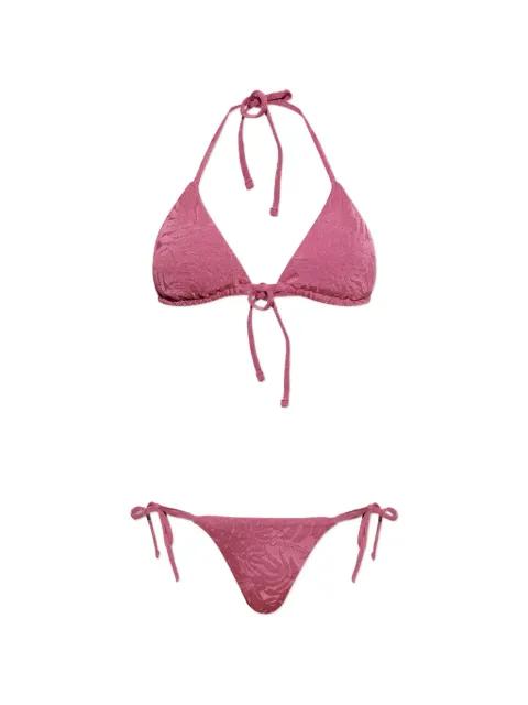foliage-print bikini by EMPORIO ARMANI