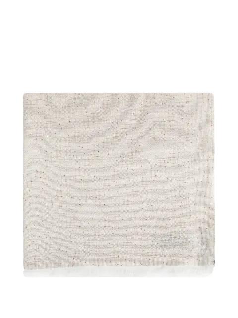 fringed patterned scarf by EMPORIO ARMANI