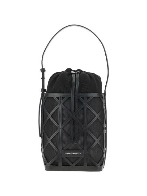 geometric-design bucket bag by EMPORIO ARMANI