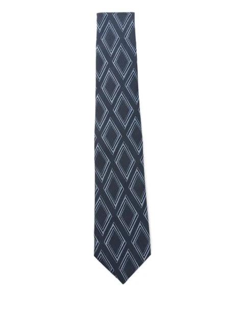 geometric-pattern silk tie by EMPORIO ARMANI