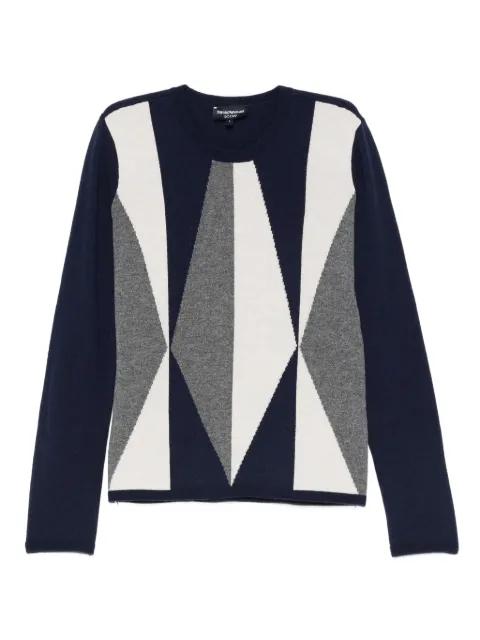geometric-pattern sweater by EMPORIO ARMANI