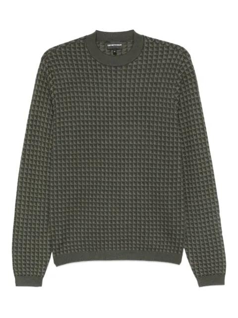 geometric-pattern virgin-wool sweater by EMPORIO ARMANI